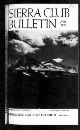Sierra Club Bulletin 1955 Vol 40 No 5 May cover